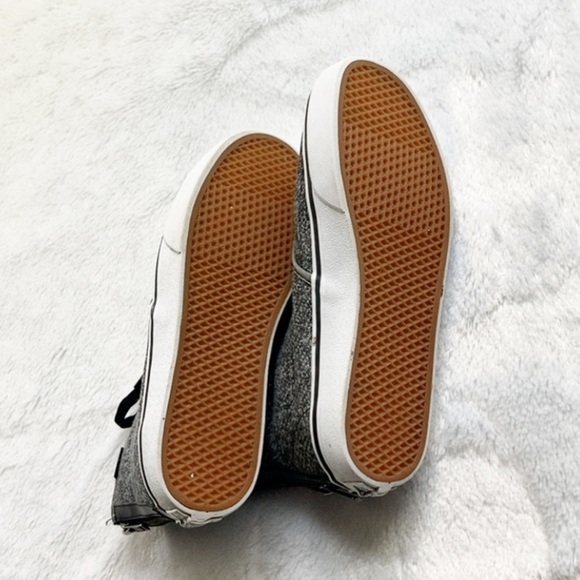 Like New Gray Vans Missy High Top Sneakers, size 6 - Picture 7 of 9